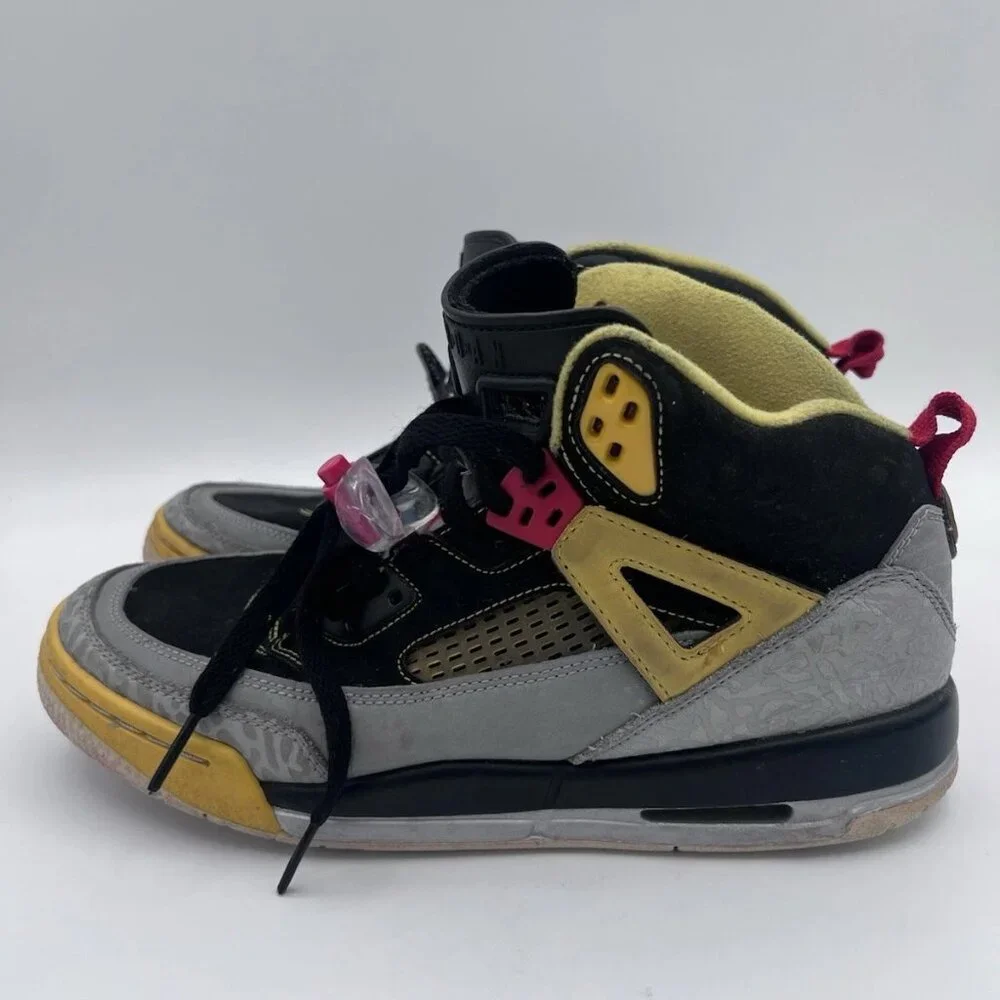 Nike Air‎ Jordan Spizike 317321-050 Black Gray Yellow Red Kids Sneakers 7Y